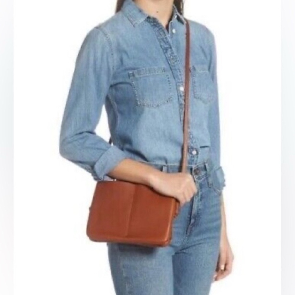 NWT Madewell The Knotted Crossbody Bag Leather/Rustic Twig - Picture 4 of 16